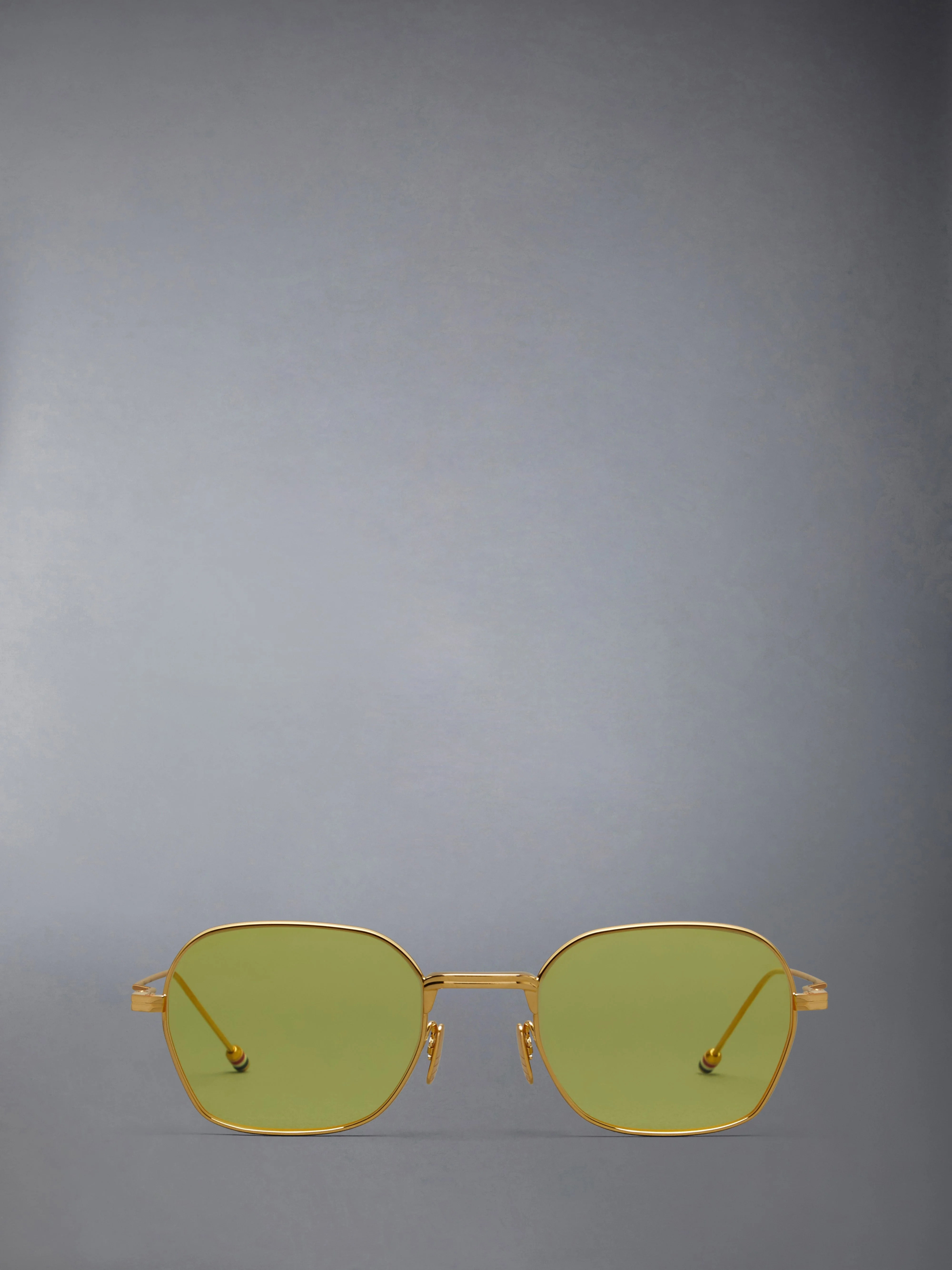 TITANIUM RECTANGULAR SUNGLASSES - 1