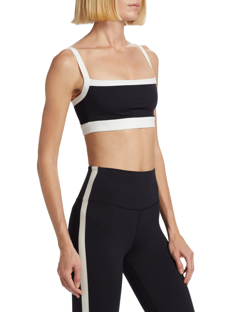 Women's Monah Rigor Sports Bra - Black White 4