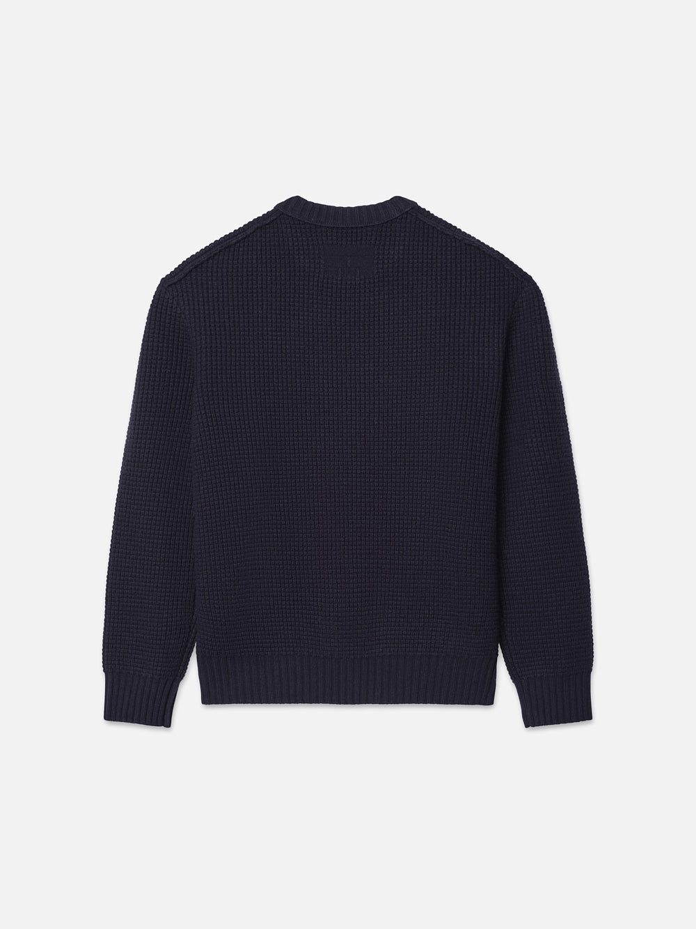 Wool Crewneck Sweater in Navy - 3