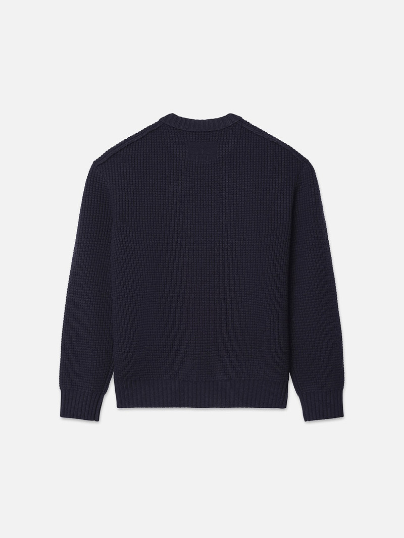 FRAME Wool Crewneck Sweater in Navy outlook