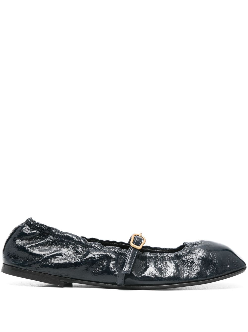 patent-leather ballerina shoes - 1