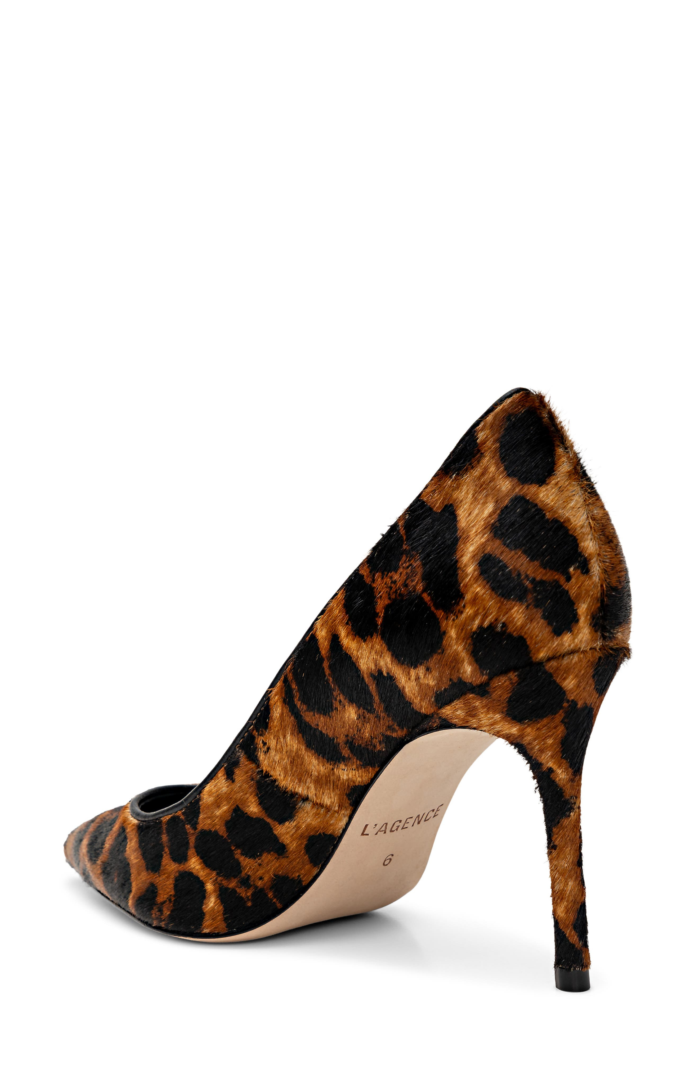 L'AGENCE Maelle Genuine Calf Hair Pump in Leopard Hair Calf at Nordstrom - 2