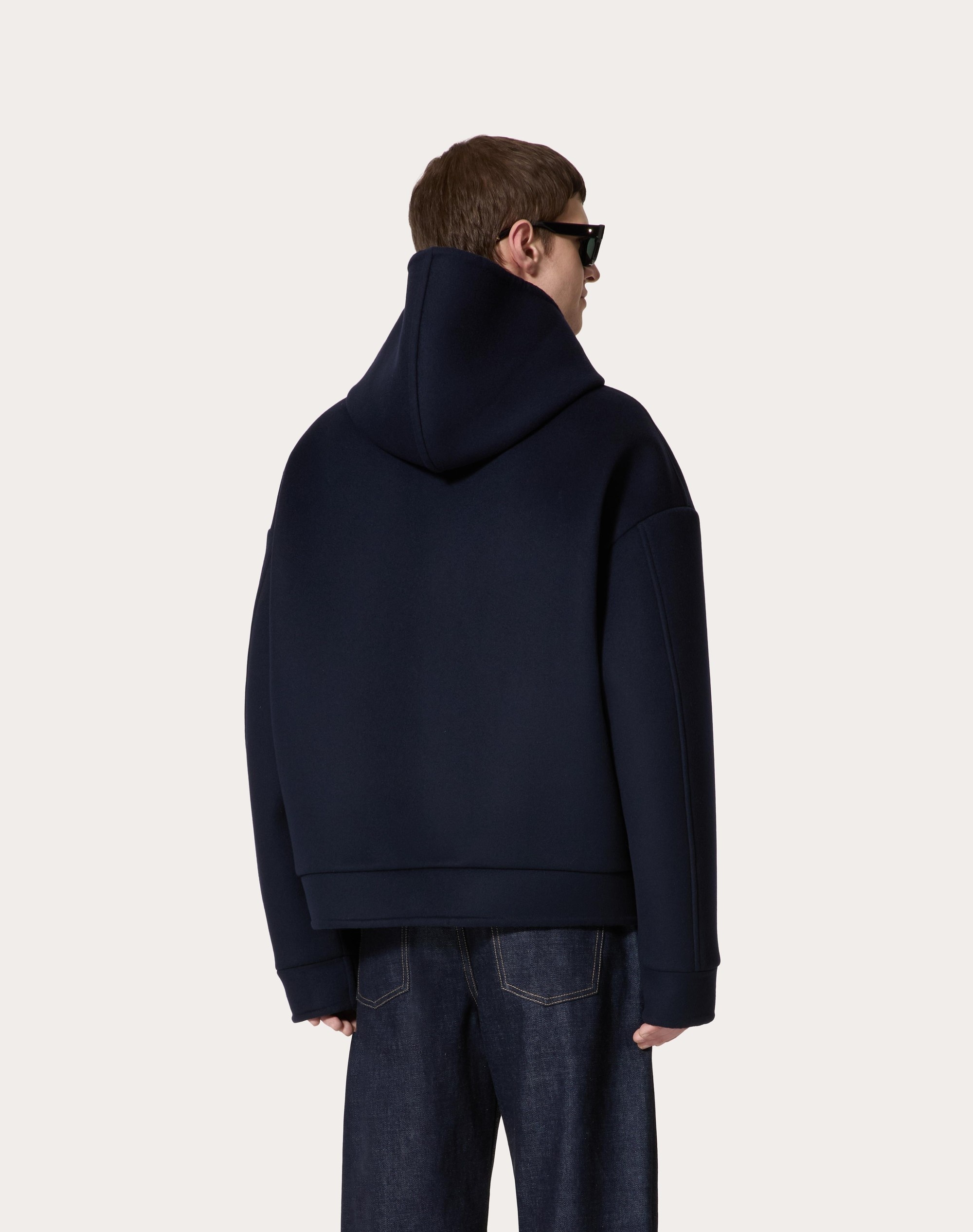 WOOL AND CASHMERE HOODED SWEATSHIRT - 4
