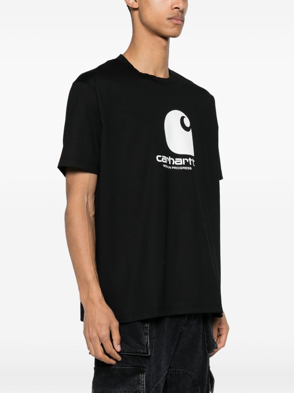 x Carhartt logo-print cotton T-shirt - 3