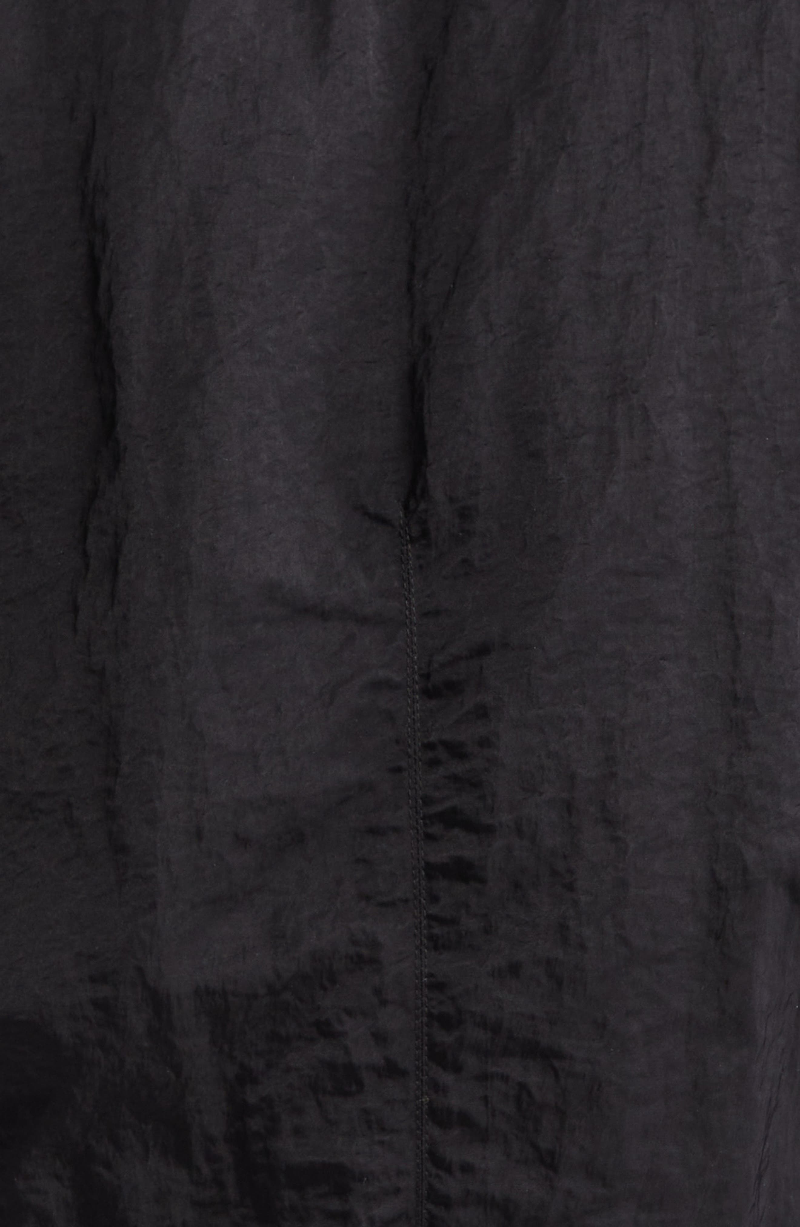 Eckhaus Latta Nylon Bomber Jacket with Genuine Shearling Collar in Asphalt at Nordstrom - 6
