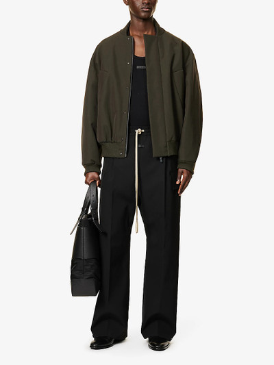 Fear of God Flap-pocket elasticated-waist wool and cotton-blend trousers outlook