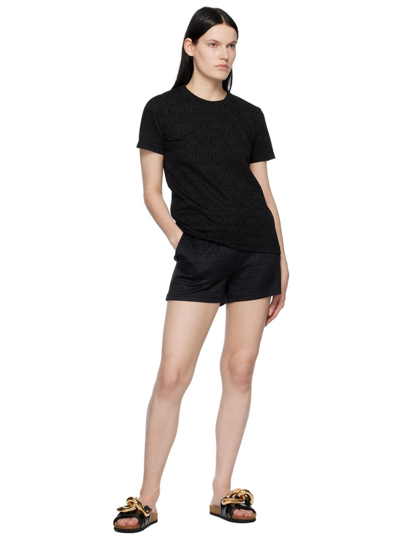 Moschino Black Jacquard T-Shirt outlook