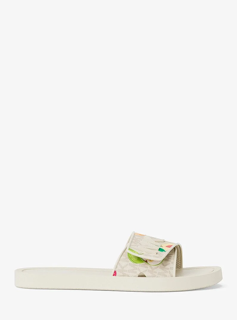Palmer Printed Signature Logo Slide Sandal - 1