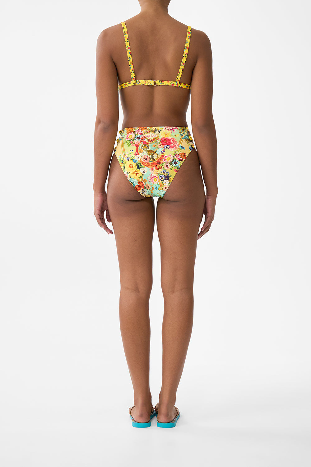 HIGH WAIST PANT W MULTI STRAP BUTTON SIDES - 3