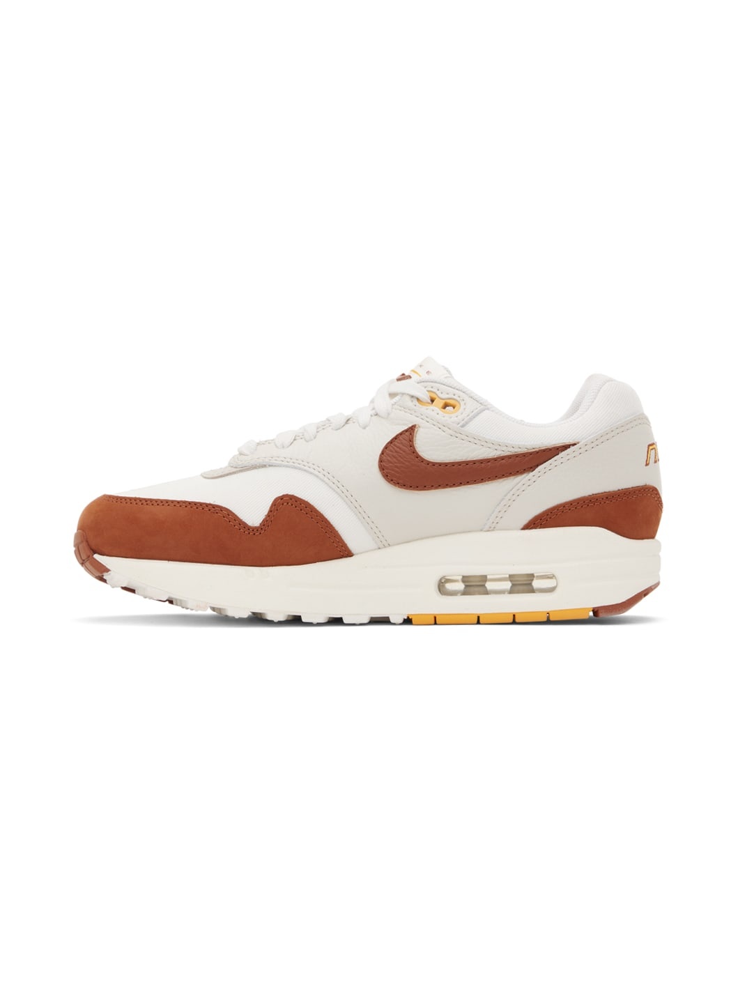 White & Orange Air Max 1 LX Sneakers - 3