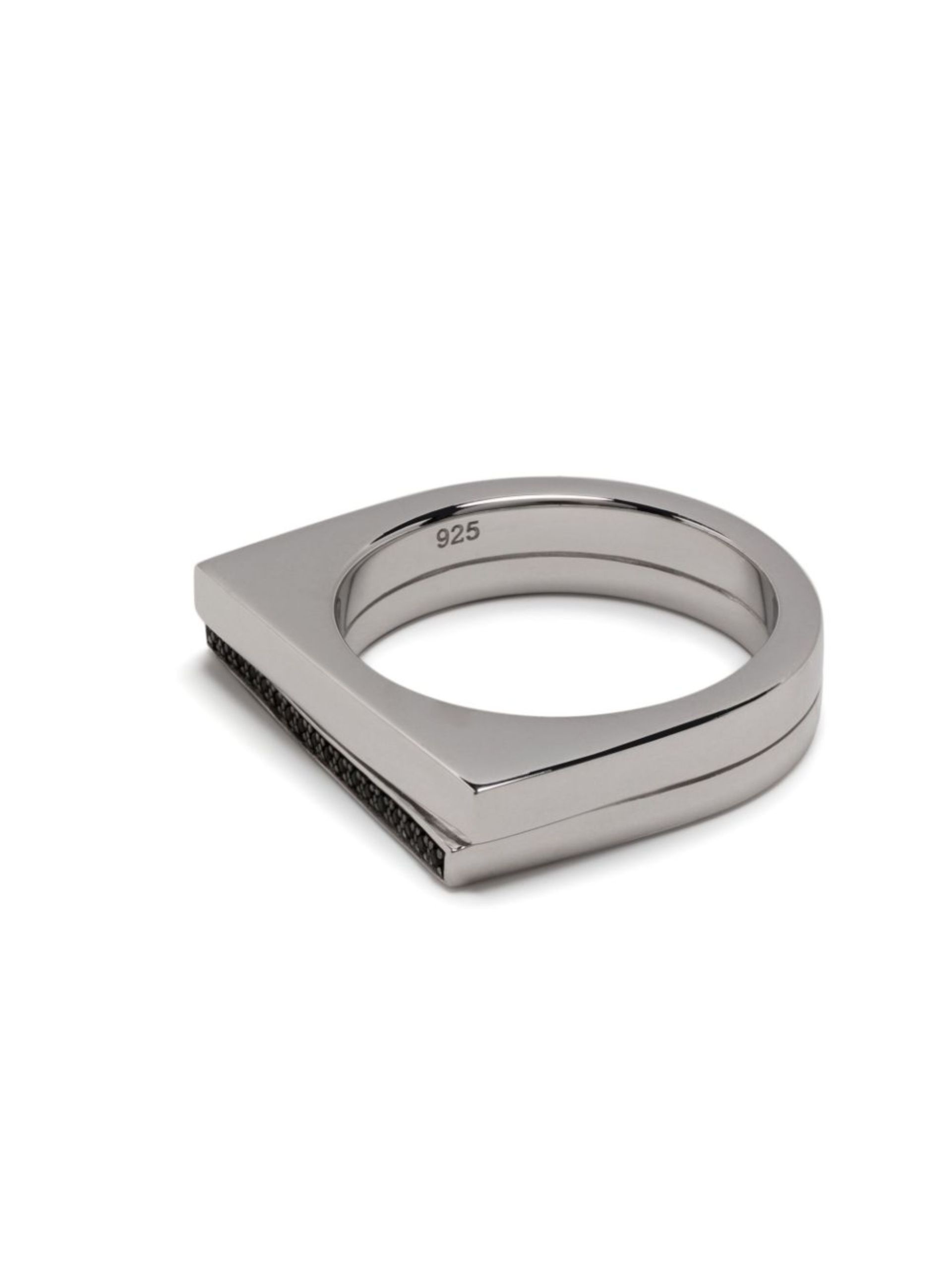 sterling silver Step spinel ring - 3