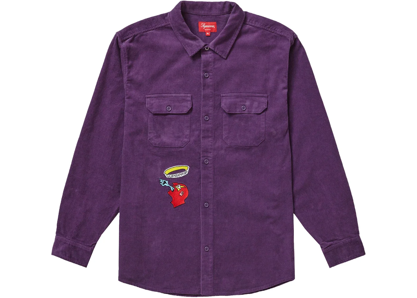 Supreme Gonz Corduroy Work Shirt Purple - 1