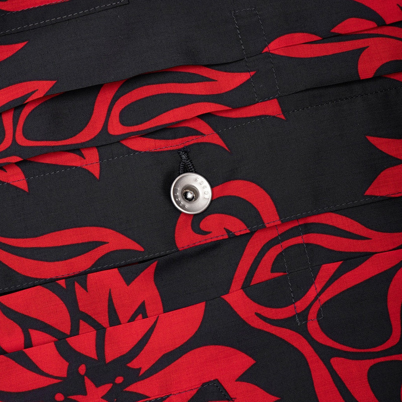 FLORAL PRINT BLOUSON - RED 5
