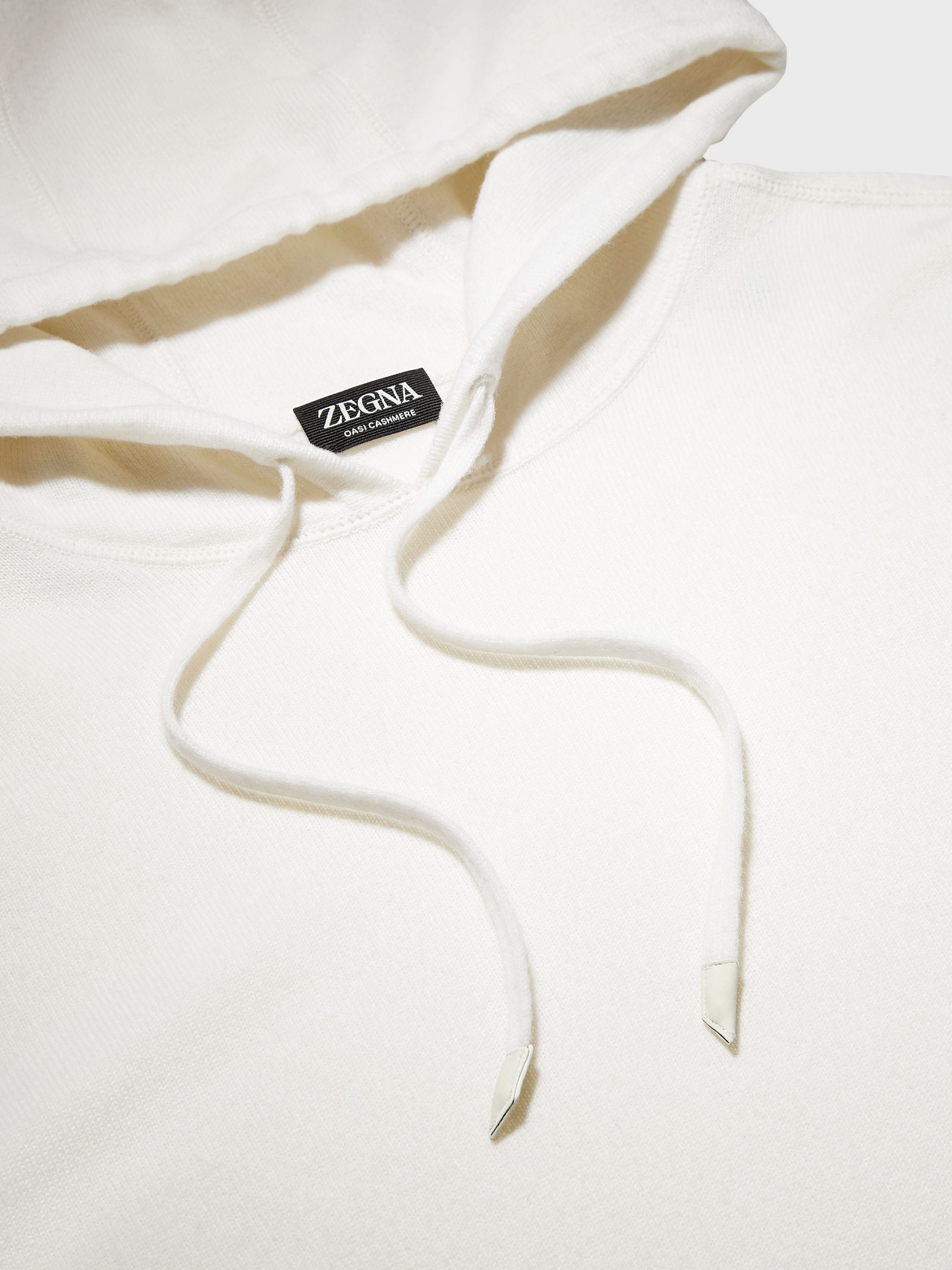 WHITE OASI CASHMERE HOODIE - 4