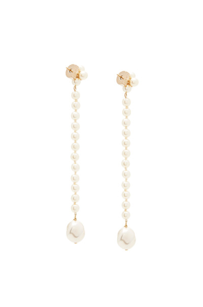 Loewe Pearl earrings in leather outlook