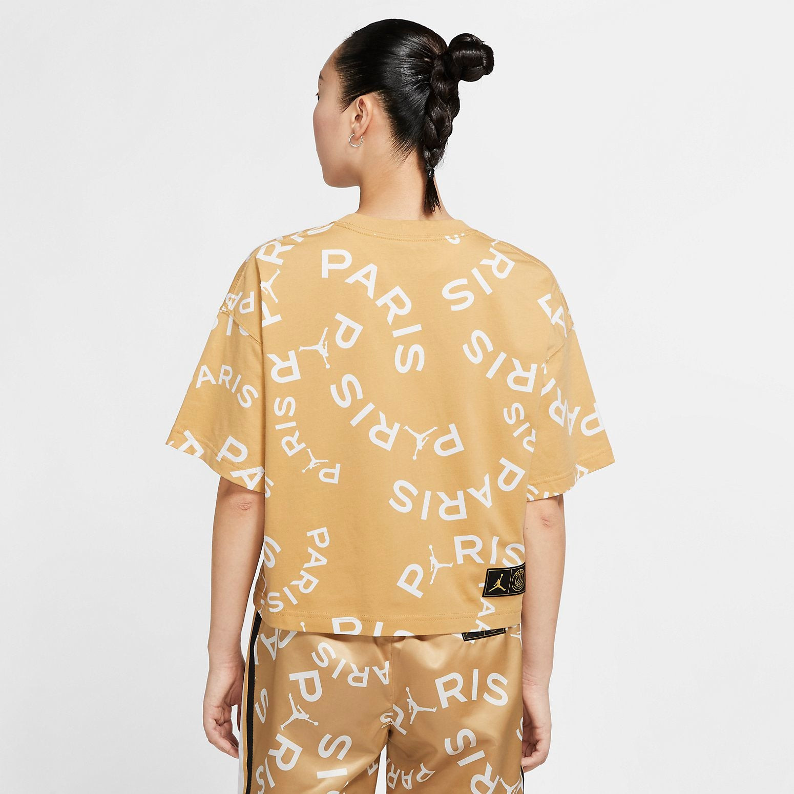 (WMNS) Air Jordan Boxy T-Shirt 'Gold' CU5697-723 - 4