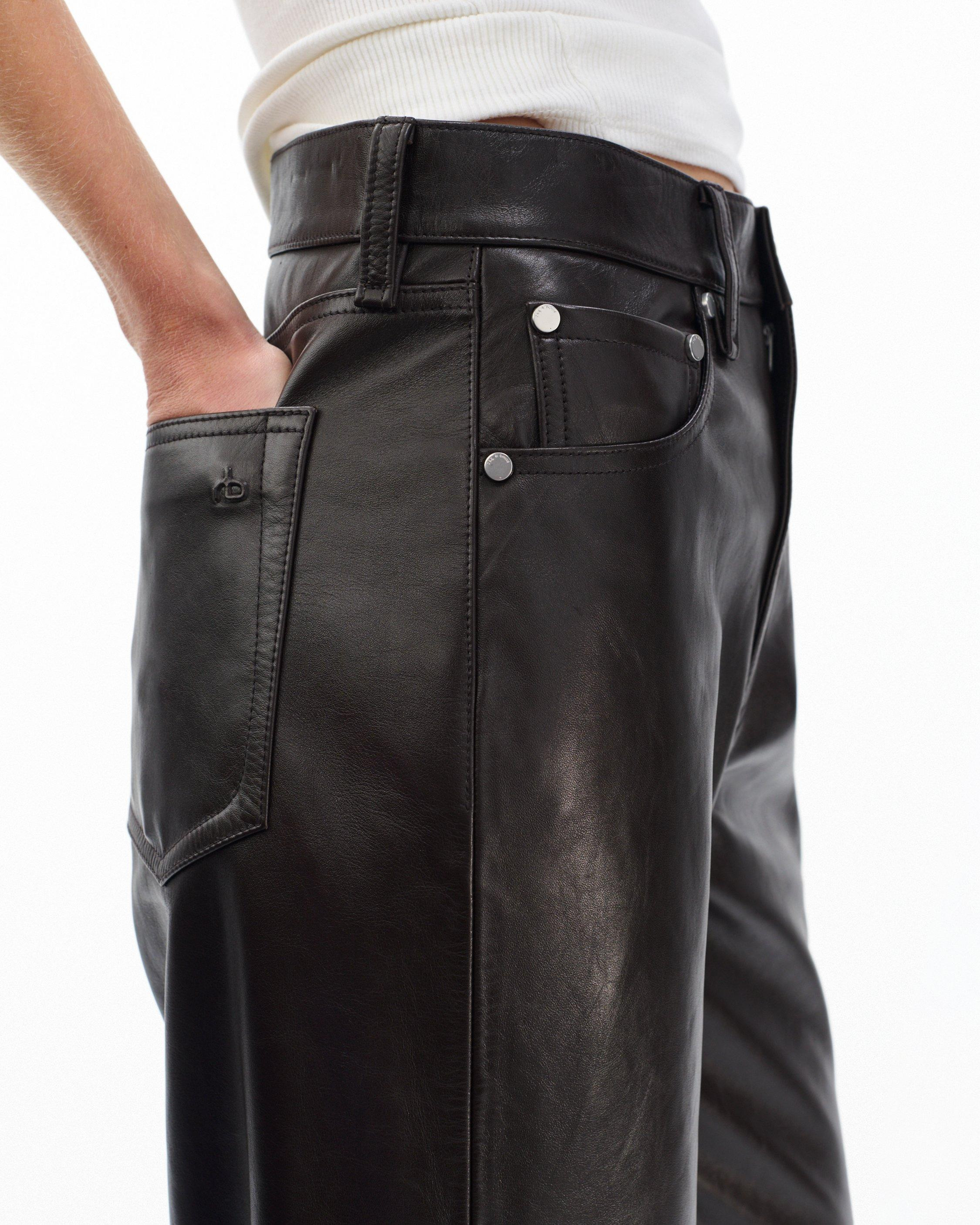 Shea Relaxed Leather Pants - 5