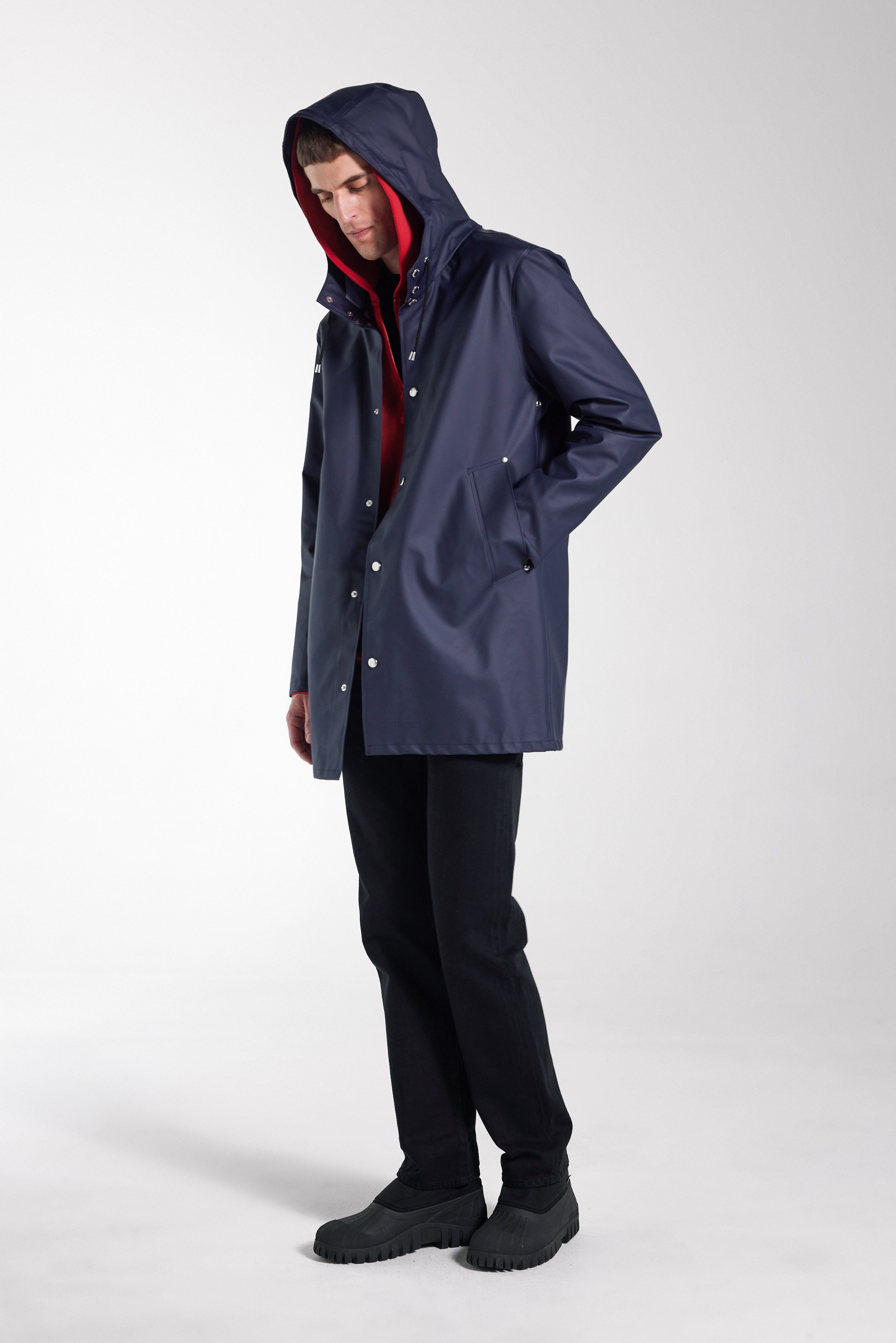 Stockholm Lightweight Raincoat Navy - 5