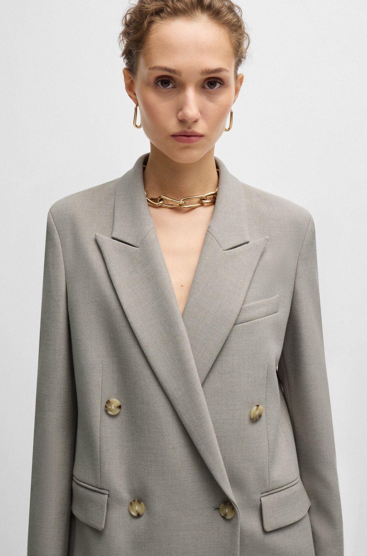 REGULAR-FIT JACKET WITH DOUBLE-BREASTED CLOSURE - 5