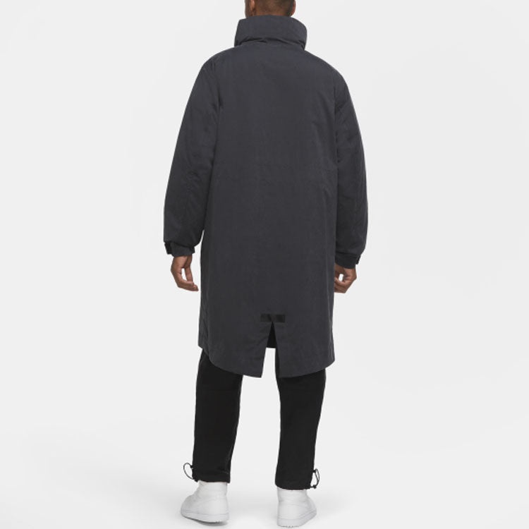Men's Air Jordan Hooded Long Black Jacket CK8909-045 - 6
