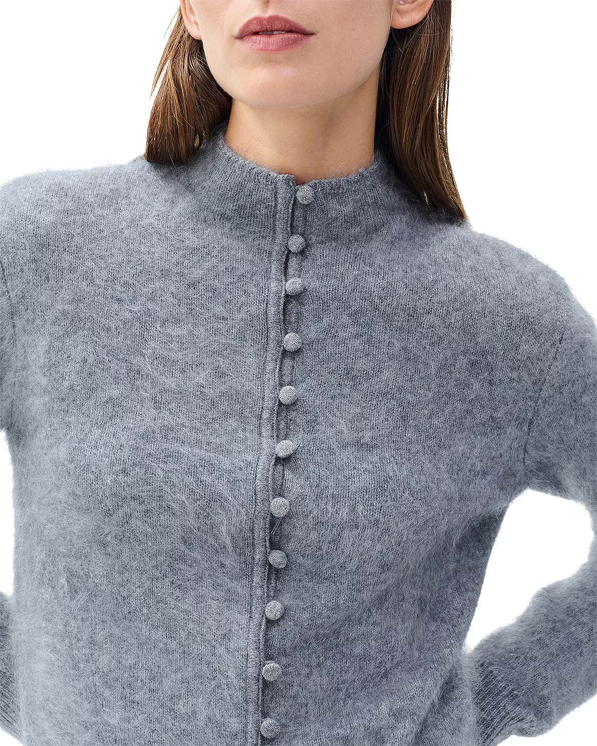 Jada Brushed Cashmere Cardigan - 5