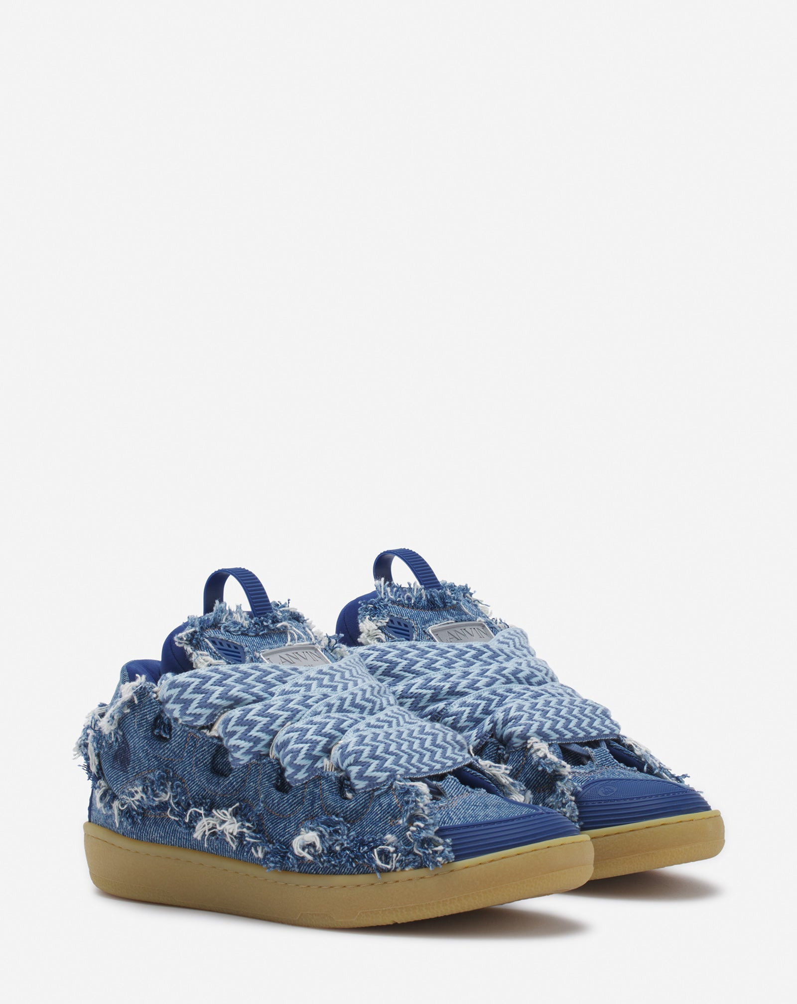 CURB SNEAKERS IN DENIM - 2
