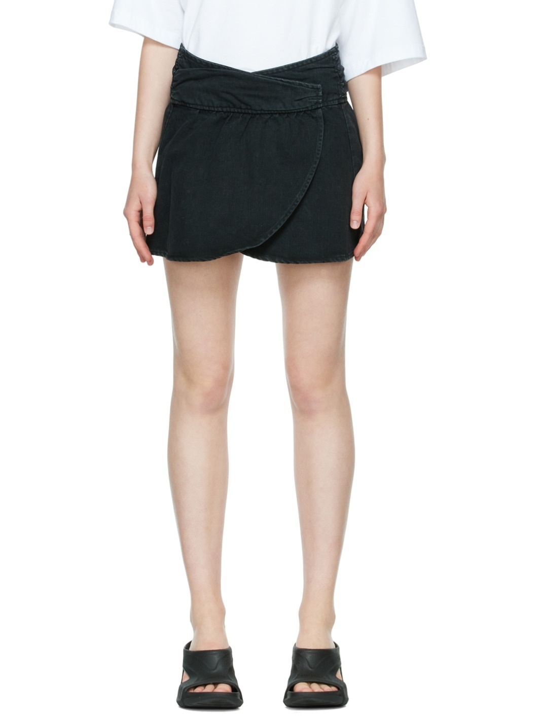 Black Neladler Mini Skirt - 1