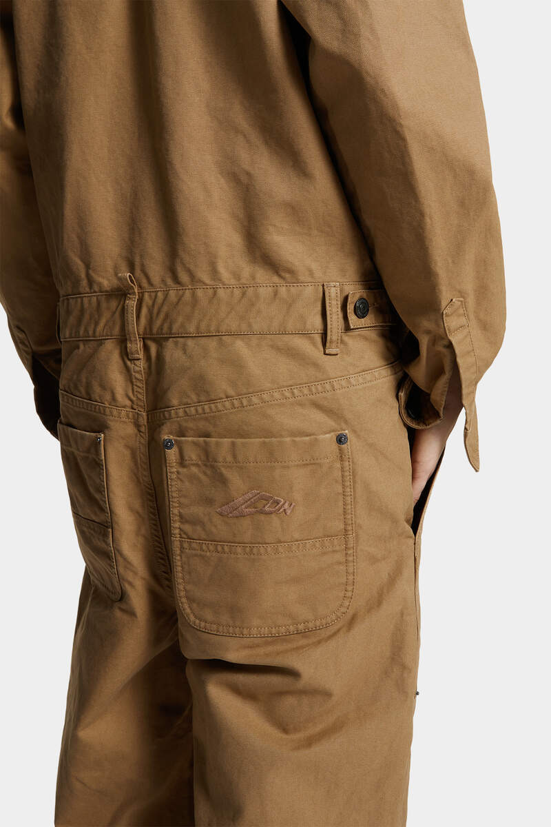 STONE WASH ICON CARGO JUMPSUIT - 6