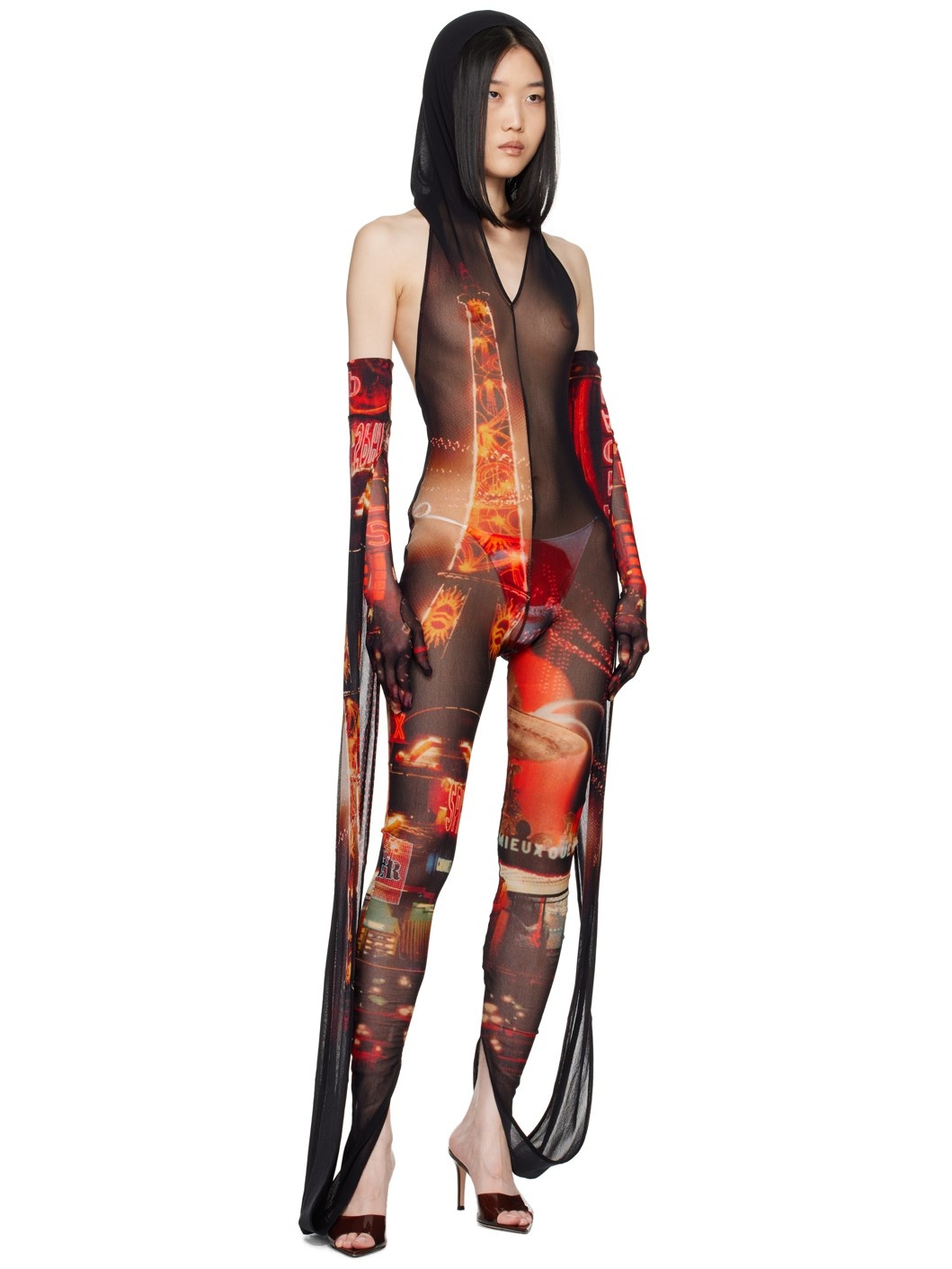Red 'The Pigalle' Jumpsuit - 4