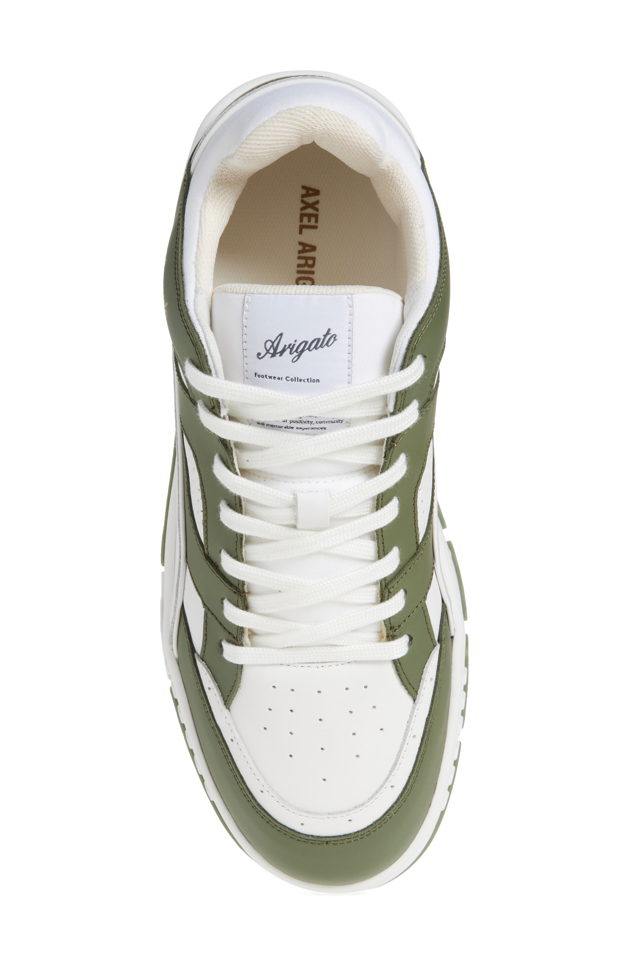 Axel Arigato Area Low Top Sneaker in White/Dark Green at Nordstrom - 5