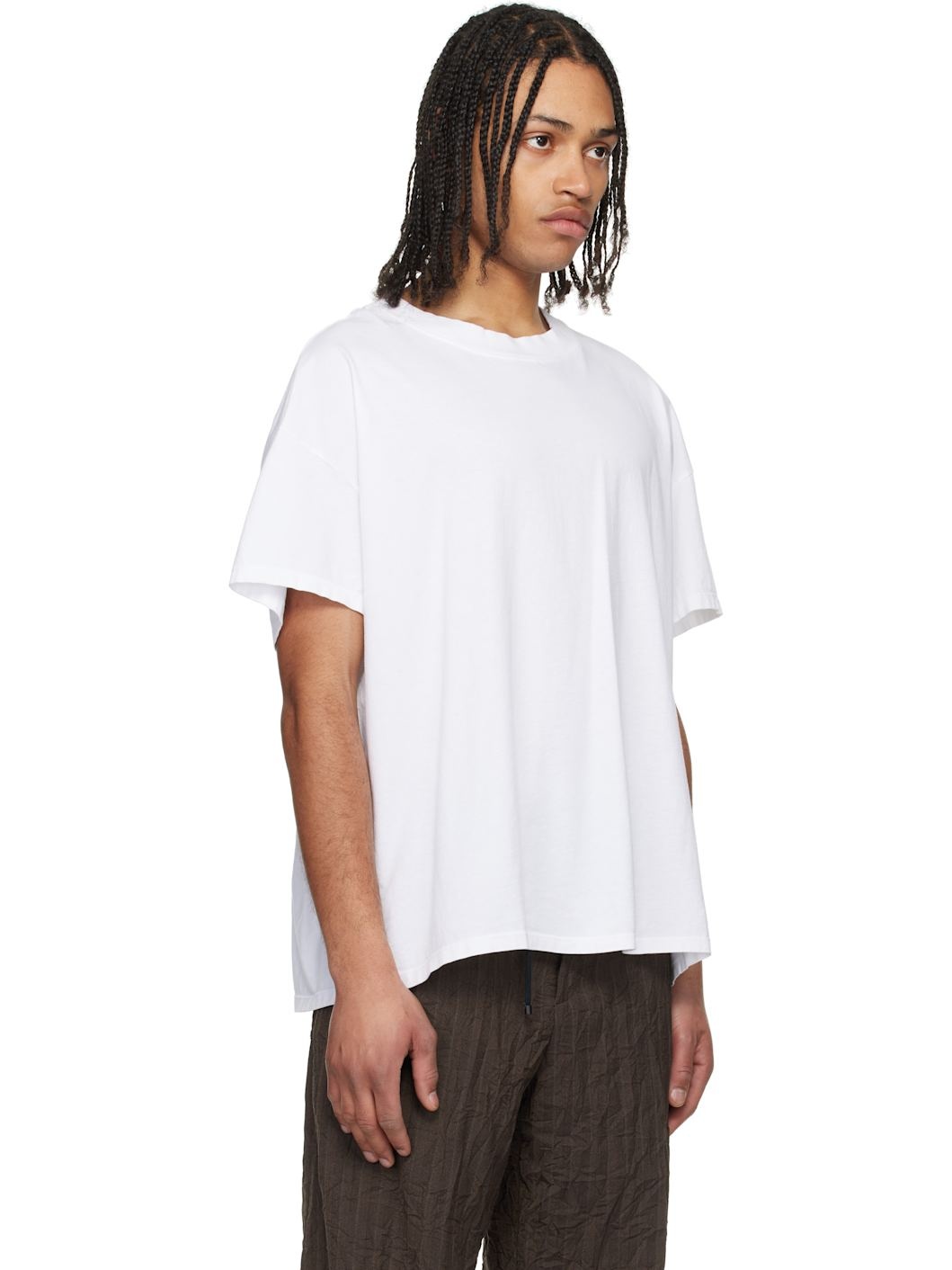 Three-Pack White Oversized T-shirts - 2