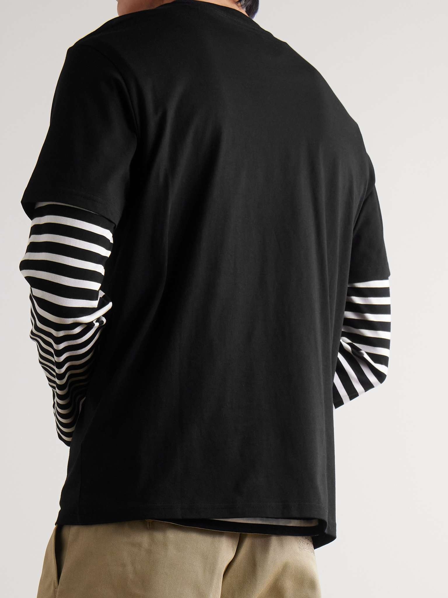 Logo-Appliquéd Cotton-Jersey T-Shirt - 3