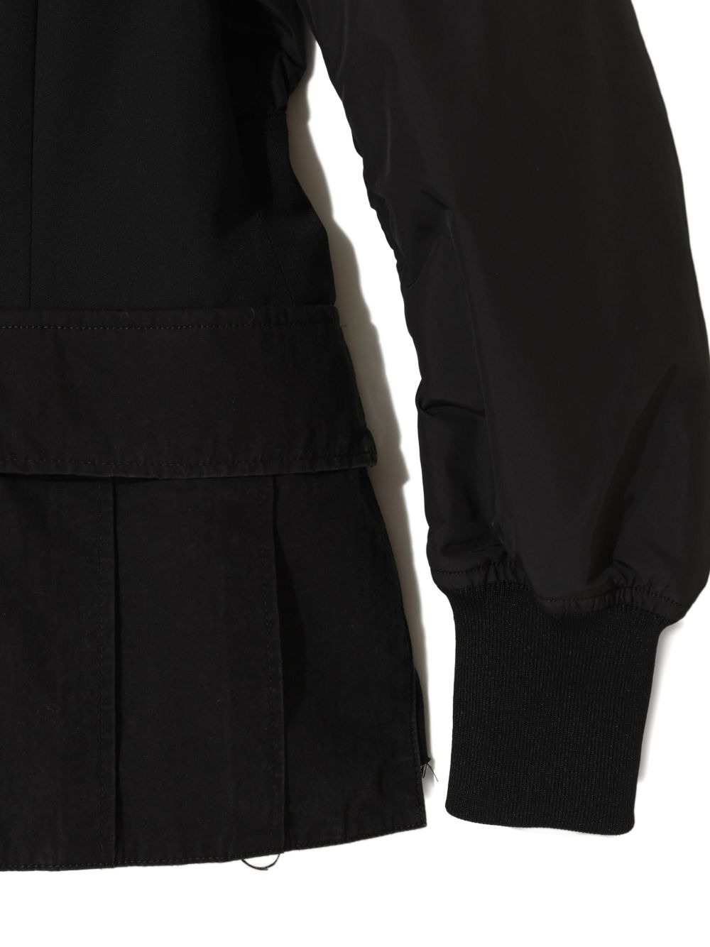 shawl-lapel bomber jacket - 5