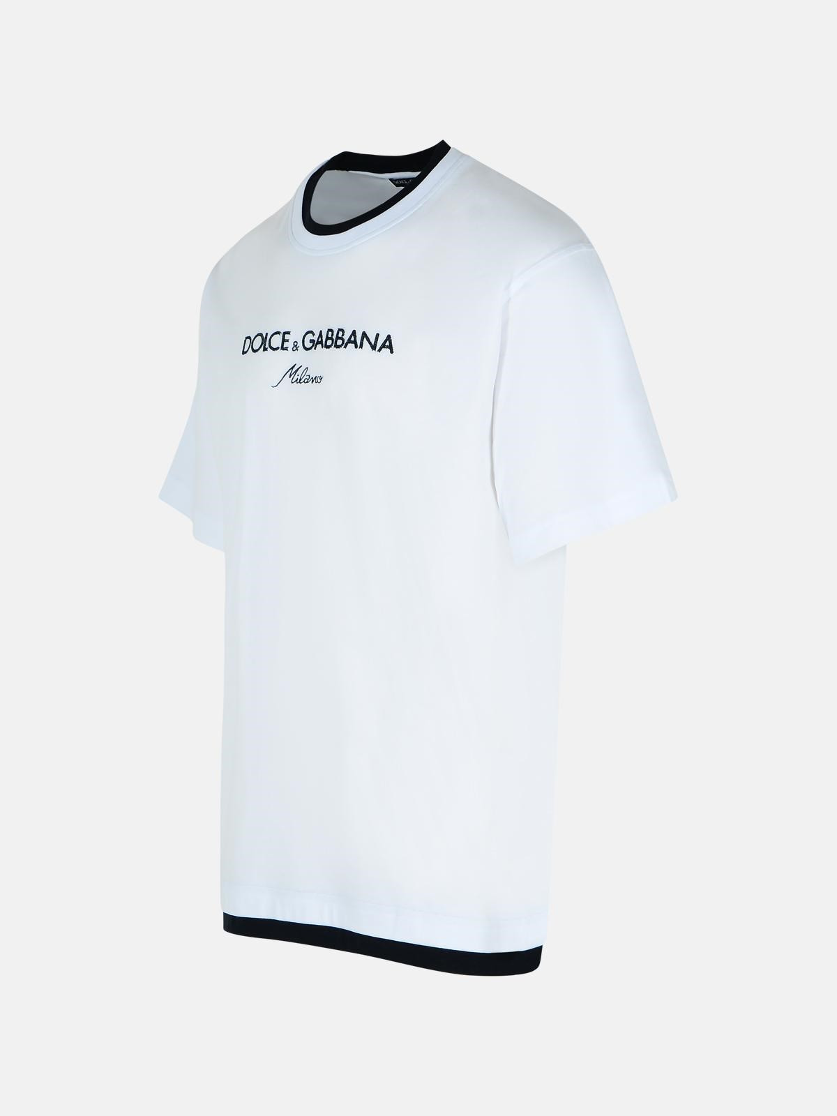 WHITE COTTON T-SHIRT - 2