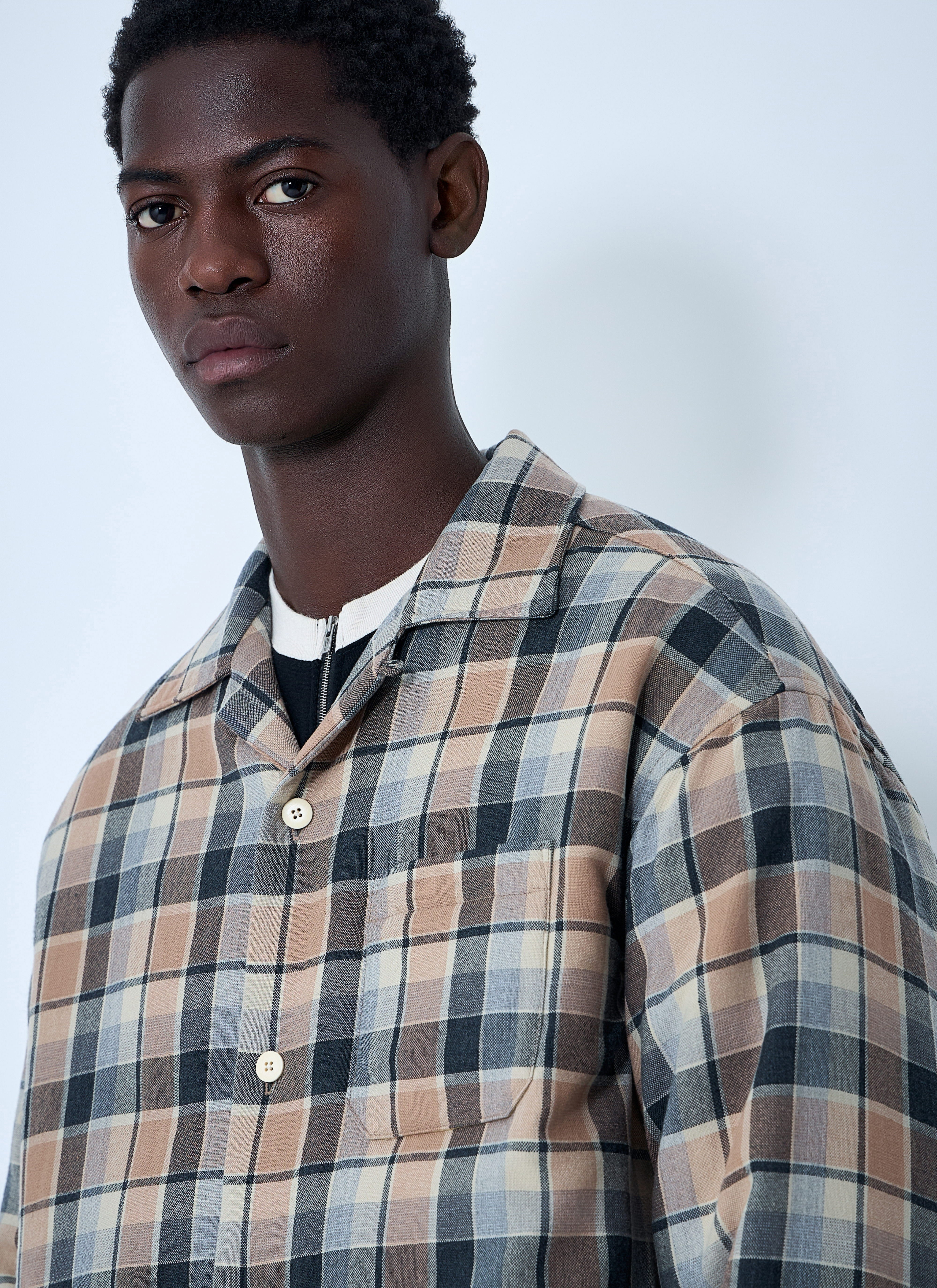 Visvim Men Check Down Jacket - 5