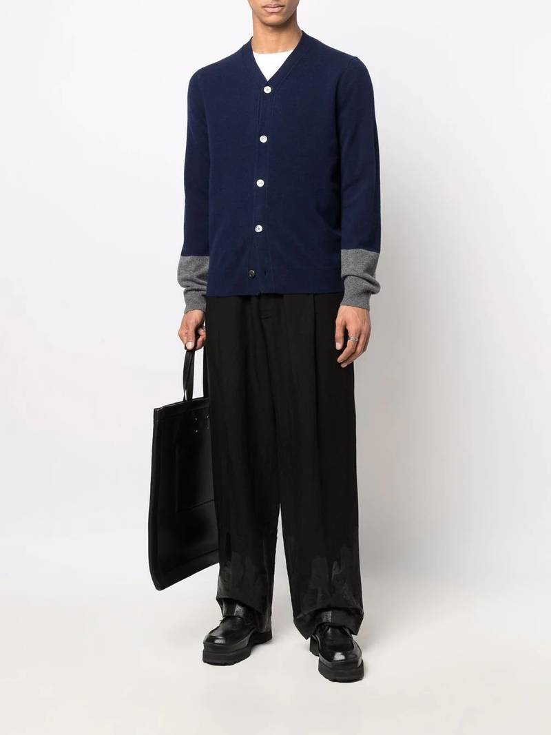 Comme des Garçons SHIRT Comme des Garcons SHIRT Contrast Cuff Cardigan outlook