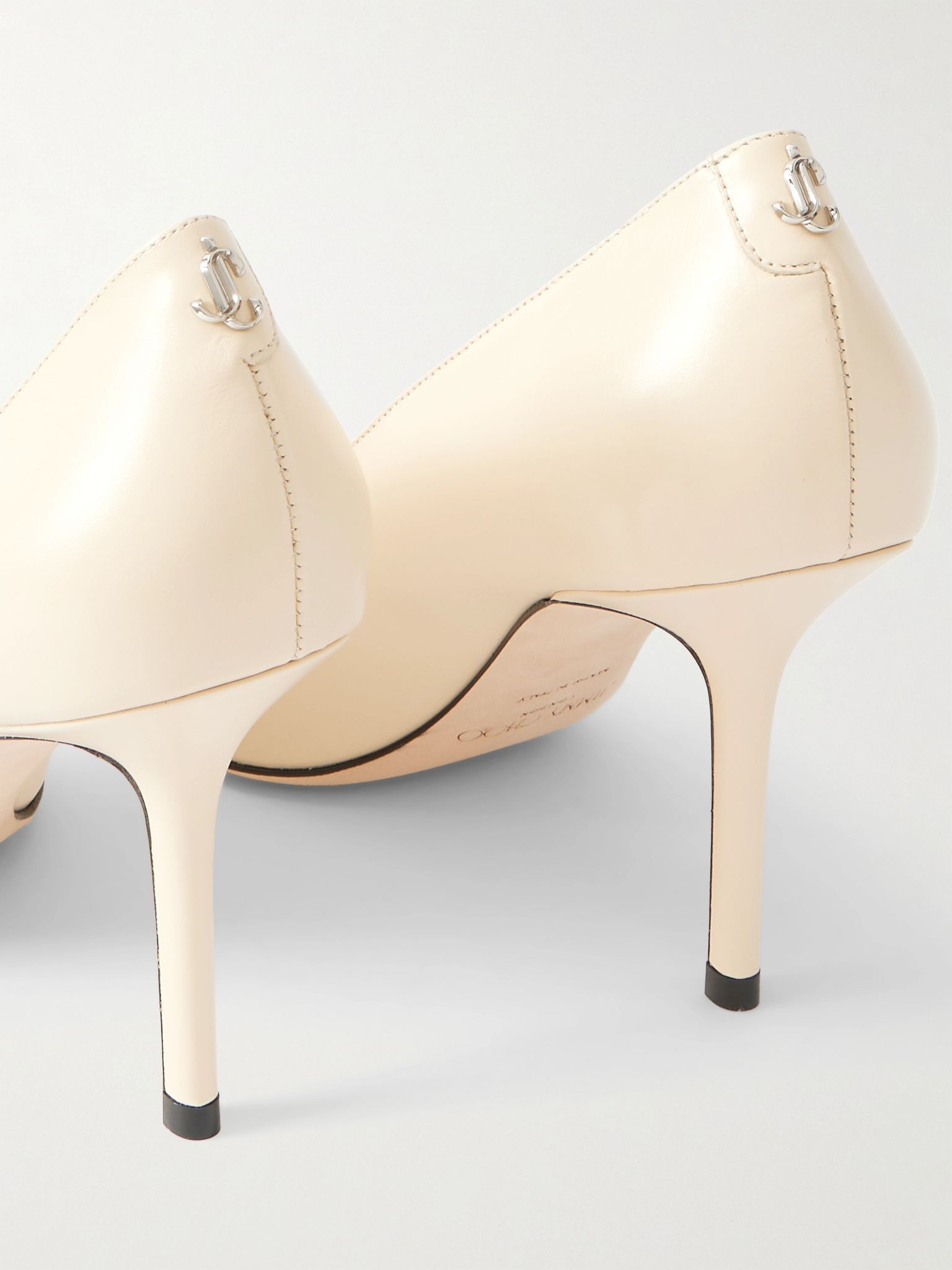 Love 85 leather pumps Cream - 4