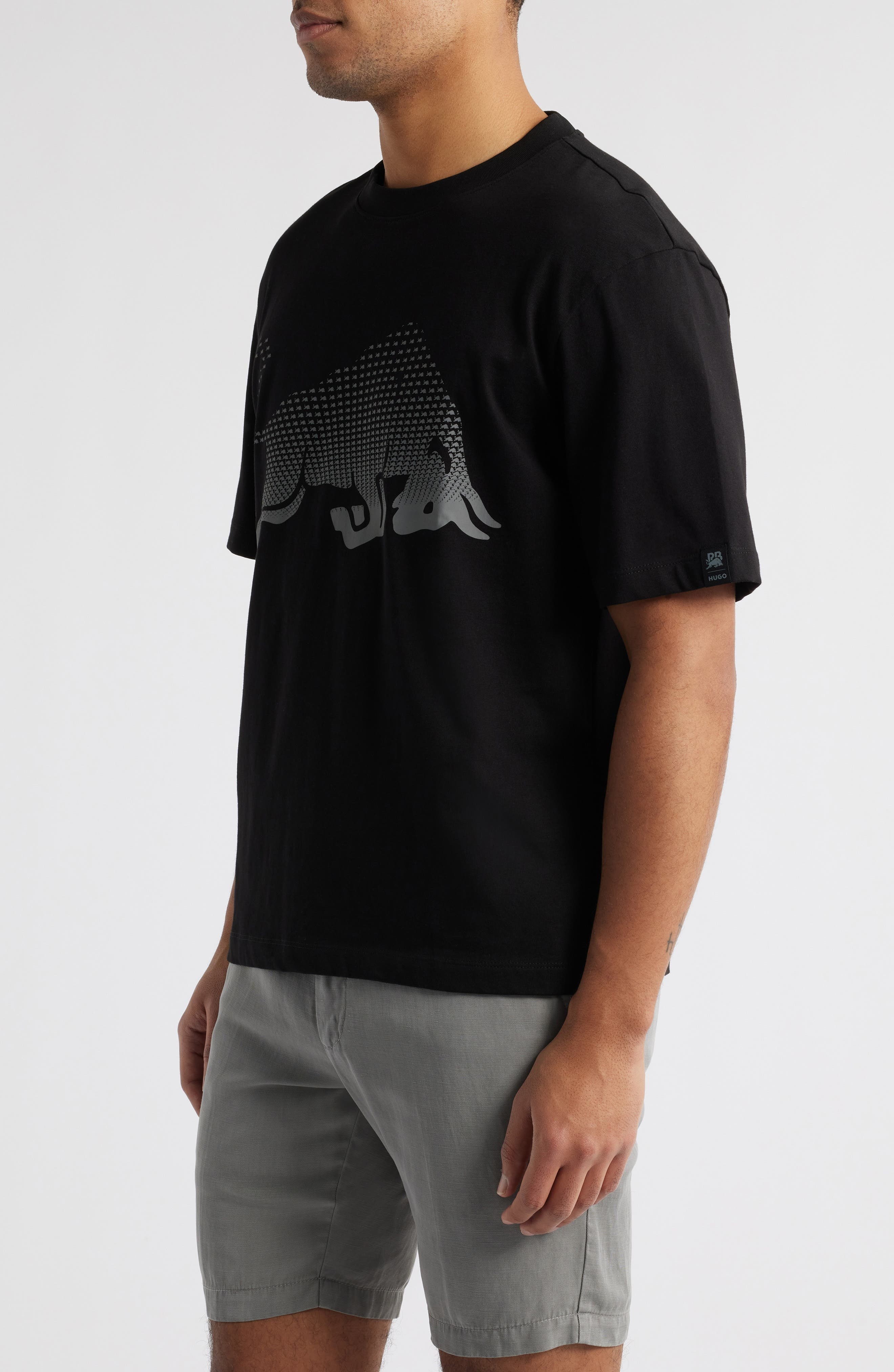HUGO x RB Formula One™ Team Relaxed Fit Graphic T-Shirt in Black at Nordstrom - 3