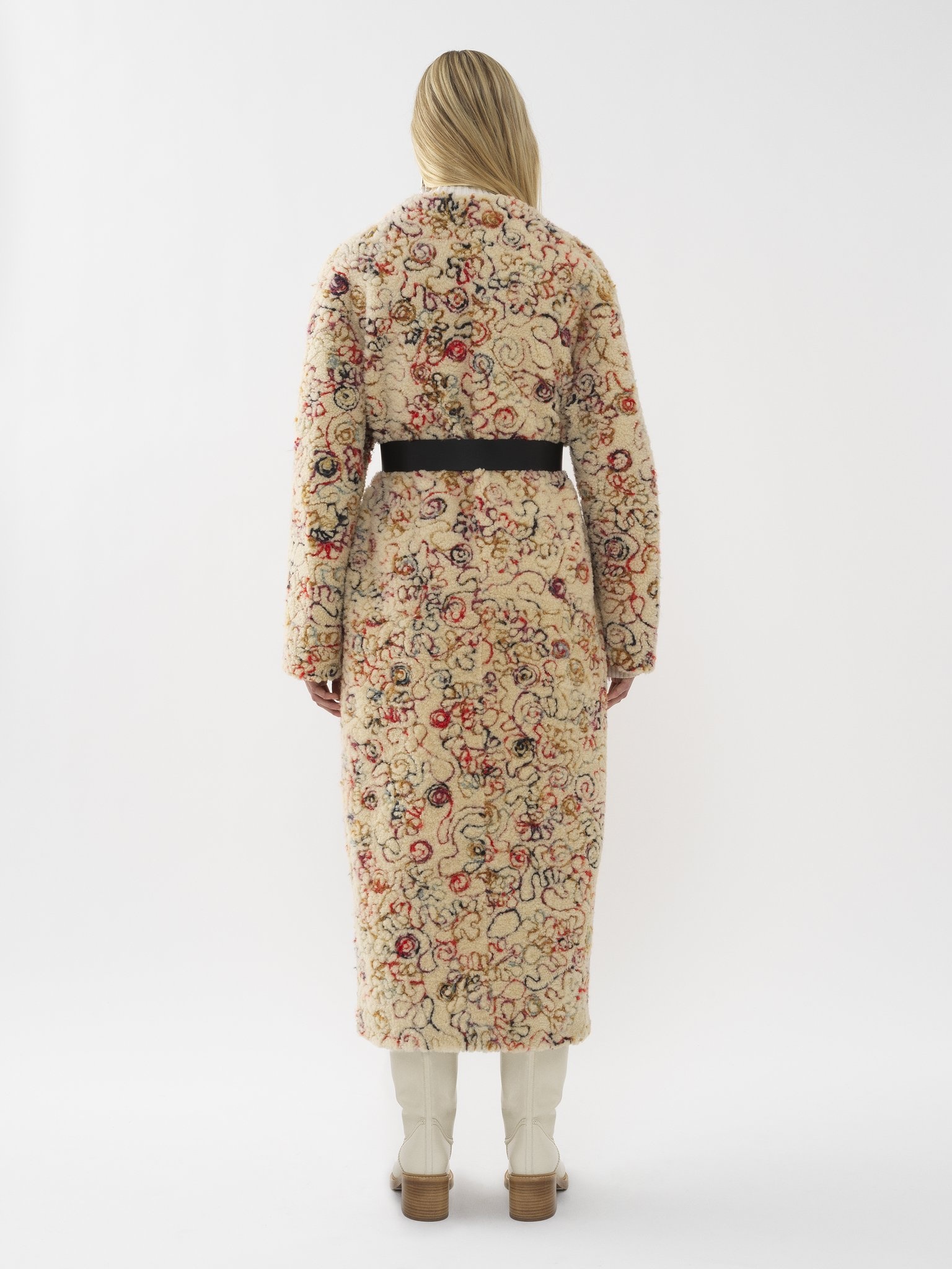 LONG COCOON COAT - 3