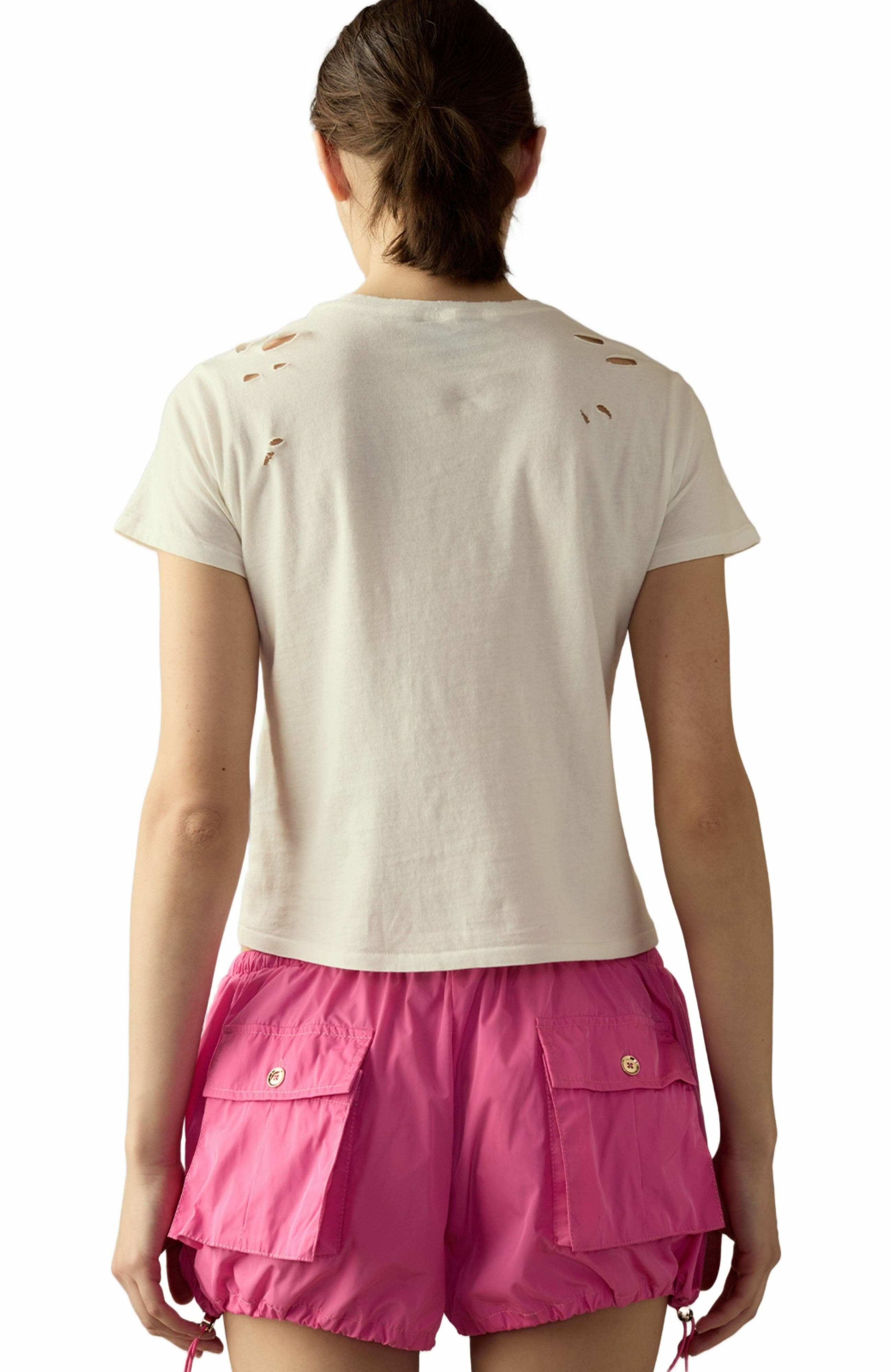 Cynthia Rowley Nylon Cargo Shorts in Hot Pink at Nordstrom - 3