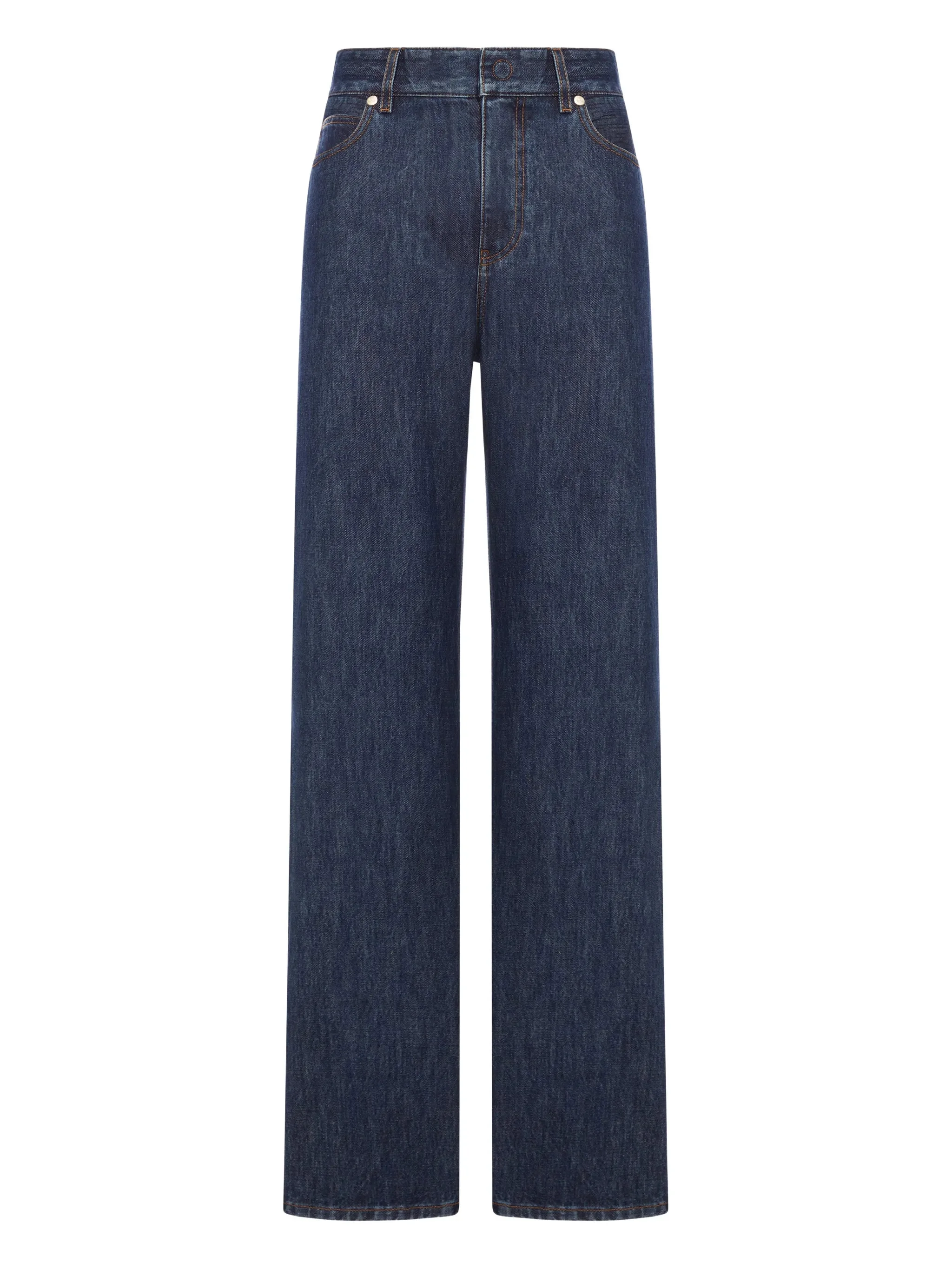 Fendi Textured Denim Jeans - 1