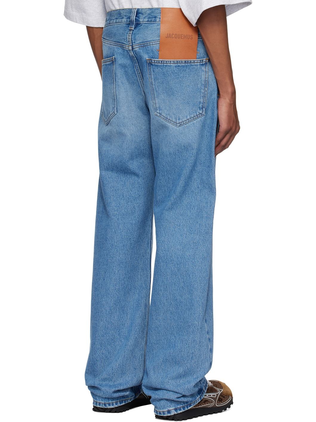 Blue 'The straight de-Nîmes' Jeans - 3