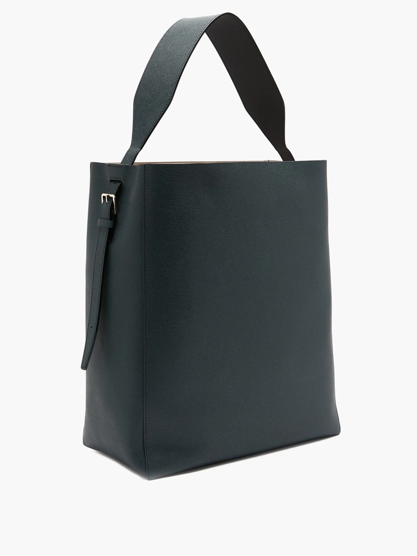 Grained-leather tote bag - 4