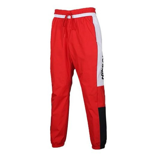 Nike AIR Contrasting Colors Woven Long Pants Red CK4396-657 - 1