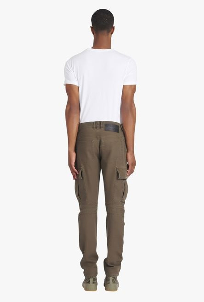Taupe cotton cargo pants 3