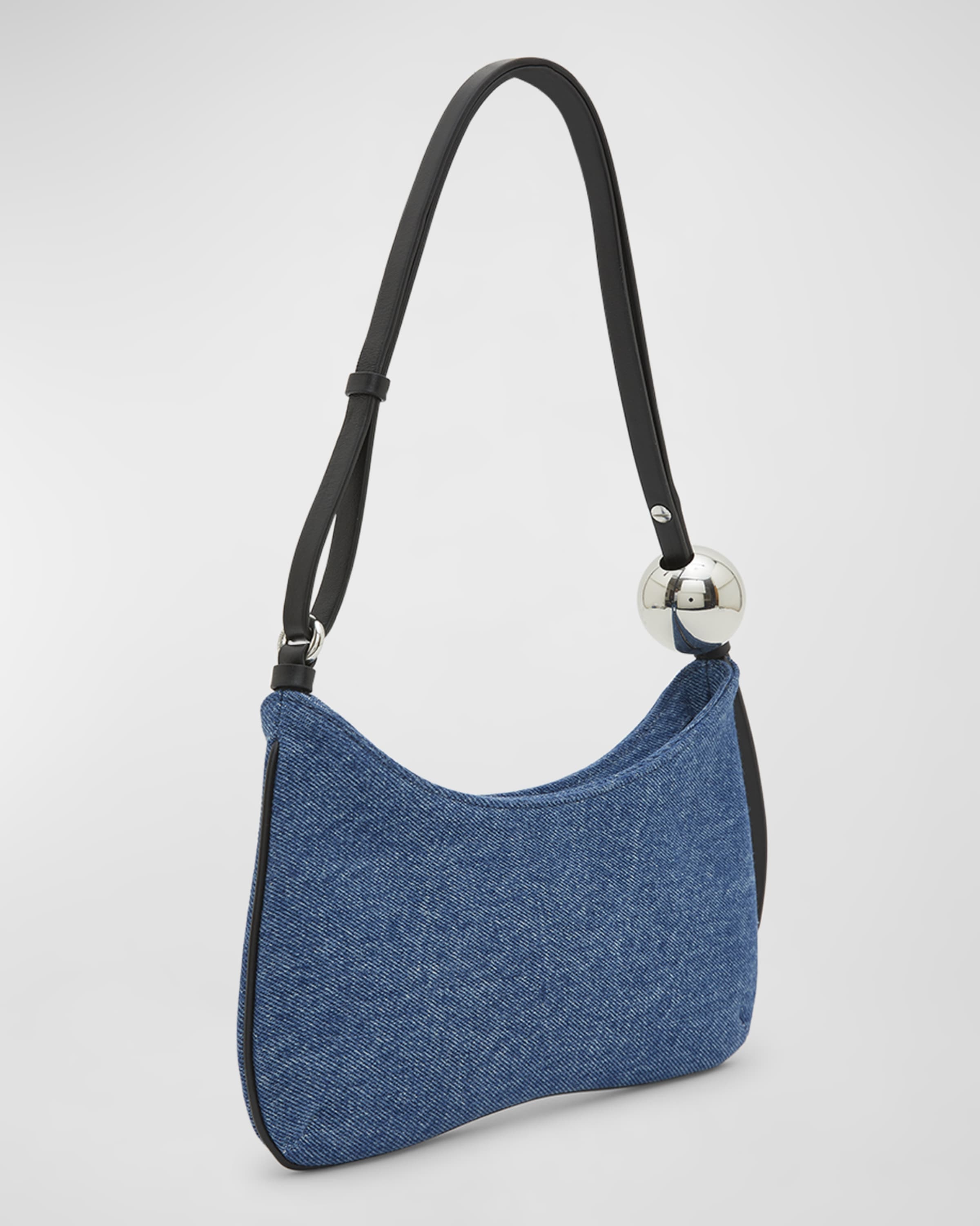 Le Bisou Perle Denim Shoulder Bag - 4