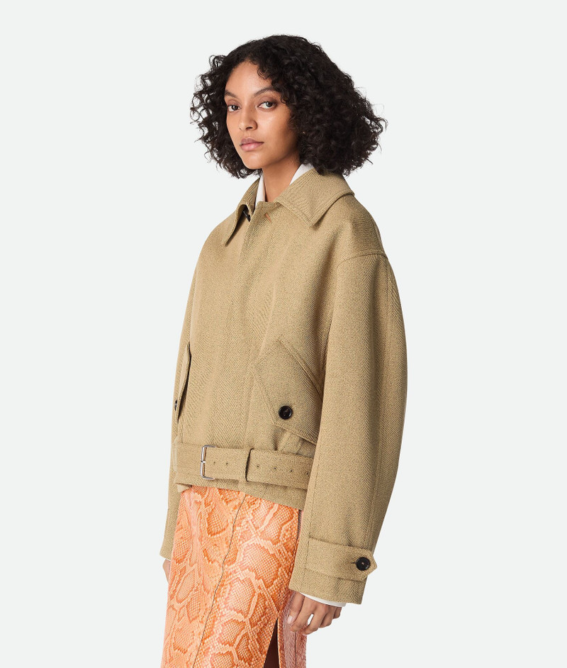 Bottega Veneta Frissé Cotton Bomber Jacket outlook
