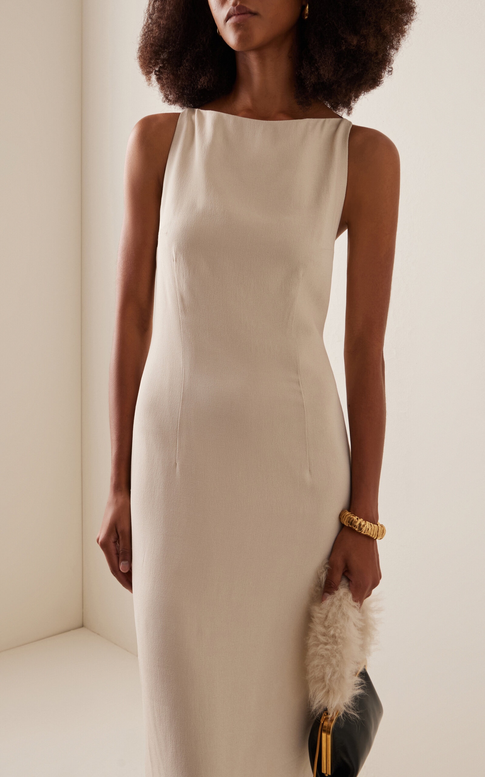 Hebe Crepe Gown ivory - 3