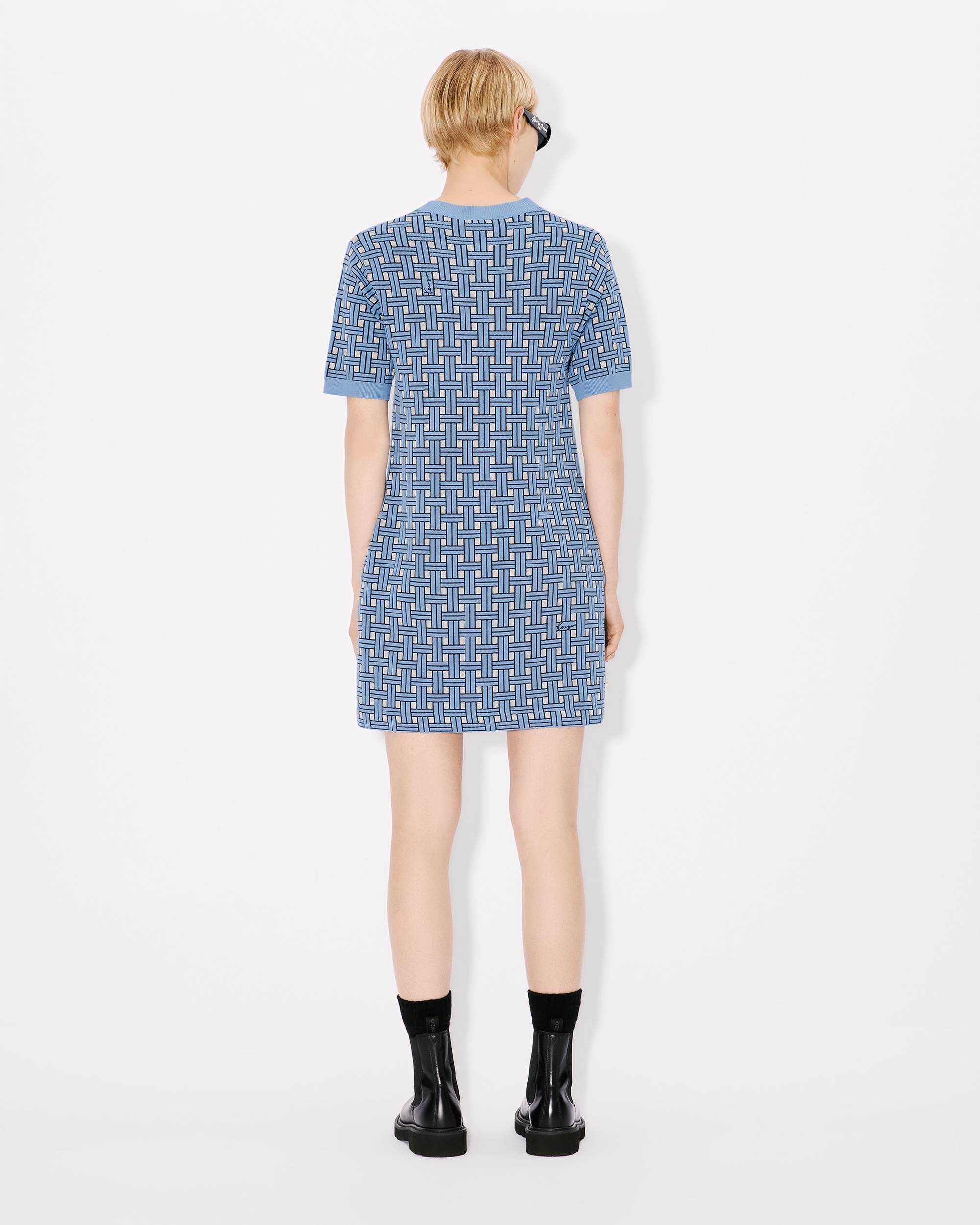 'KENZO Weave' embroidered dress - 4