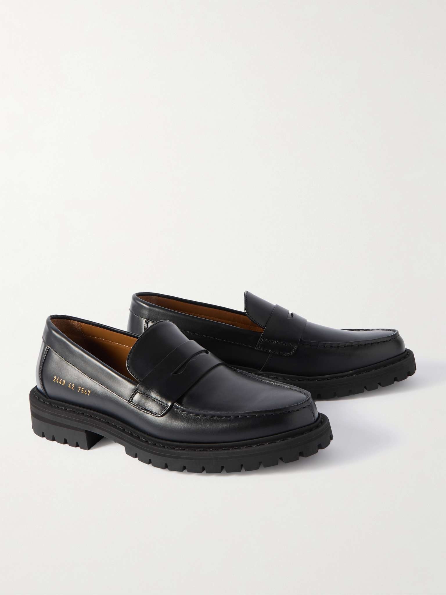 Leather Penny Loafers - 4